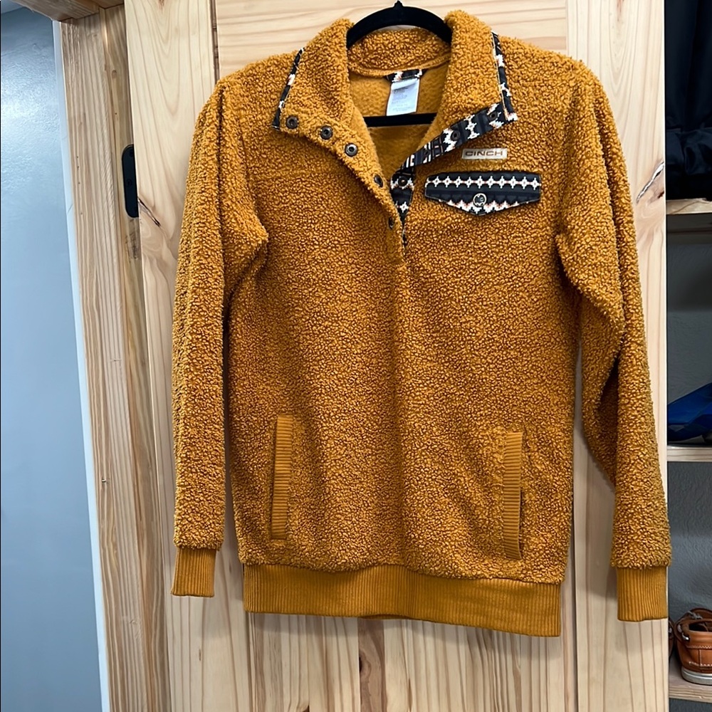 Patagonia Mustard Fleece Pullover